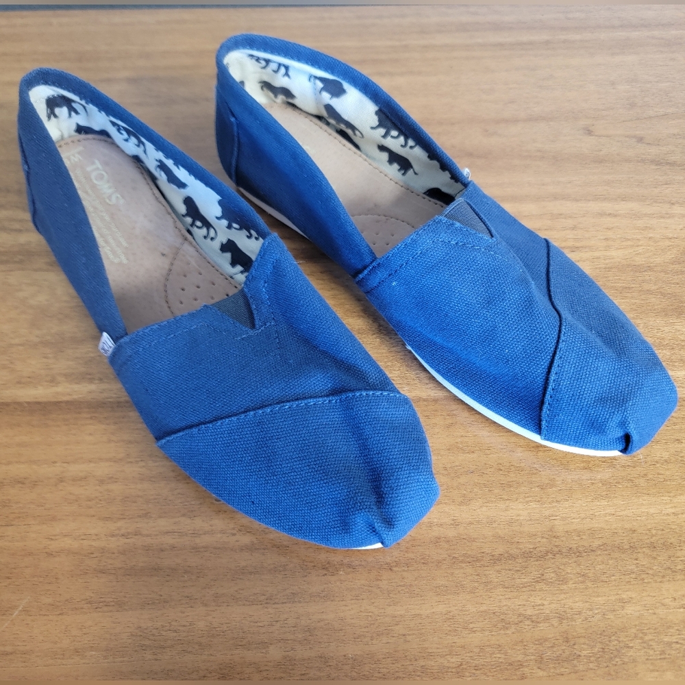 TOMS Shoes Navy Blue Size 9
